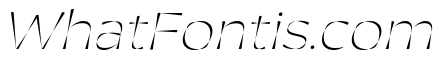 CalleoFlux Trial ExtraLightItalic