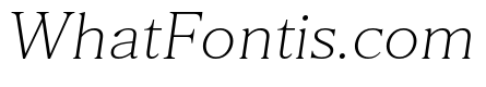 Than Extra Light Italic