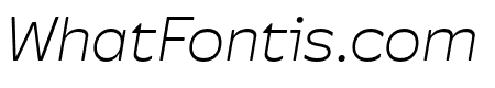 Hatch Sans Thin Italic
