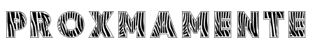 Zebra Skin Themed Font 1 Reg