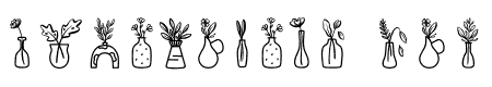 Flowers in vases