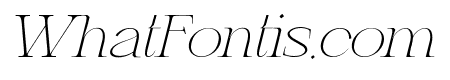 Gretha ExtraLight Italic