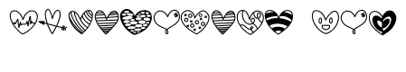 Hearts doodle