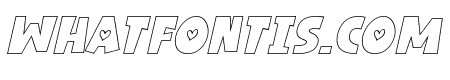 Love Smile Outline Italic Italic