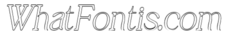 Sauna Italic Outline