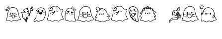 Cute ghosts