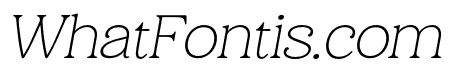Holimole Thin Italic