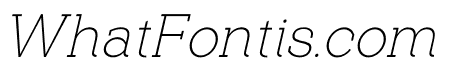 Logud Thin Italic