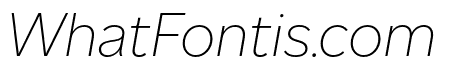 Altform ExtraLightItalic