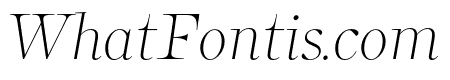 Bomboniere ExtraLight Italic
