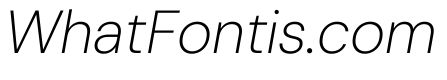 DM Sans ExtraLight Italic