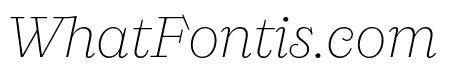 Ernst ExtraLight Italic