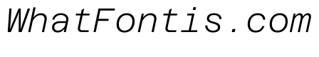 Azeret Mono ExtraLight Italic