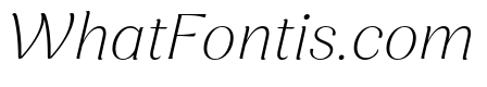 Nave Thin Italic