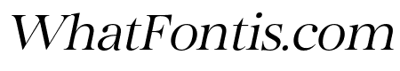 Bailsun Serif Light Italic