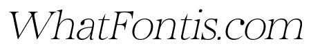 Bailsun Serif Thin Italic