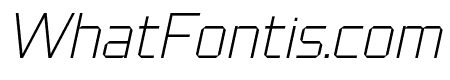 Black Square Thin Italic