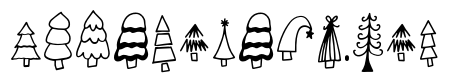 Christmas Trees Dingbat