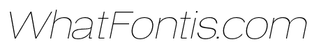 Neue Gravica Thin Italic