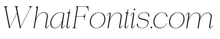 Piloner Thin Italic
