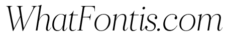Ringle Extra Light Italic