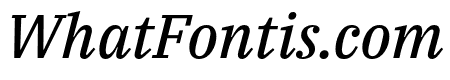 IBM Plex Serif Text Italic