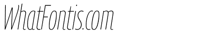 Georama ExtraCondensed Thin Italic