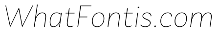 Laca Text VF ExtraLight Italic