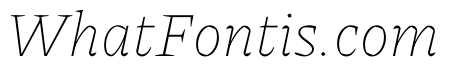 Piazzolla Thin Italic