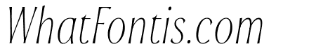 Soprani Variable Italic Thin Condensed Italic