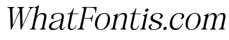 Akiho Faranea Light Italic