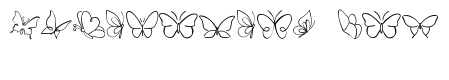 BUTTERFLIES LINE ART