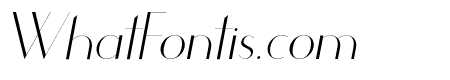 Chic Sans Serif Italic