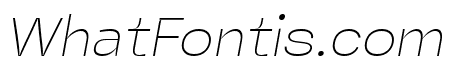 Miguer Sans Thin Italic