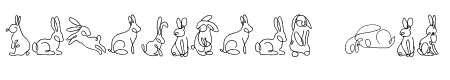 Rabbit line art
