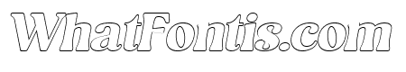 Romantic Angela Outline Italic