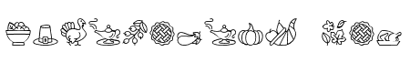 Thanksgiving Dingbats Font Regular