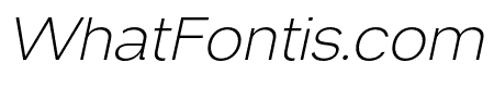 Venzia Sans Extra Light Italic