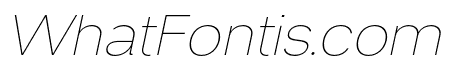 Venzia Sans Thin Italic