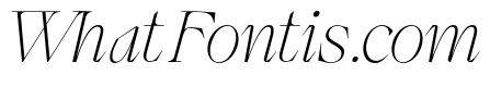 Wagon ExtraLightItalic