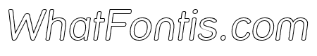Street Outline Italic