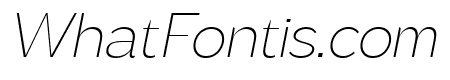 Brosko ExtraLight Italic