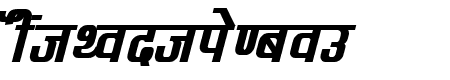 Kruti Dev 060  Bold Italic
