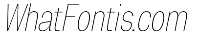 Degitan Thin Italic Condensed