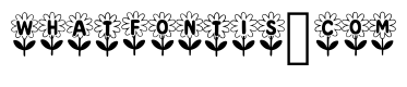 Flower Alphabet By Sque Regular
