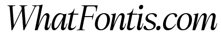 Roman Noirs Italic