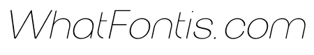 wildborn Thin Italic