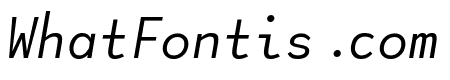 Lotion Italic Without Ligatures