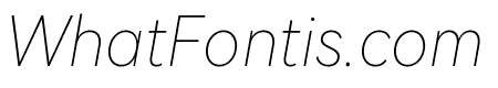 HarmonyOS Sans Thin Italic
