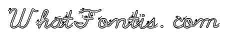 ABCD_Cursive_Dotted_Outlined